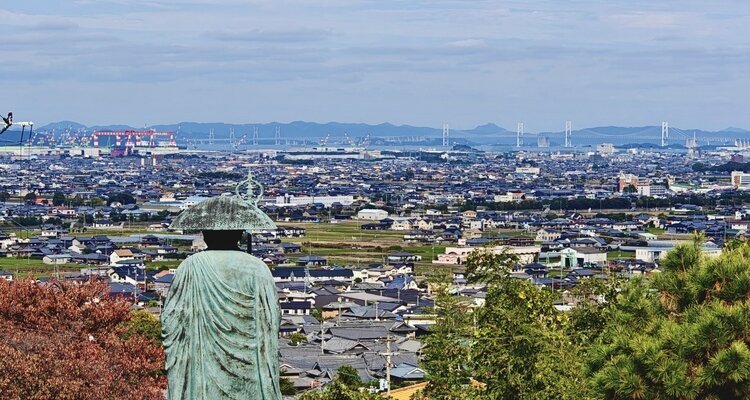 View from Shusshakaji Temple (Temple No. 73) in Kagawa