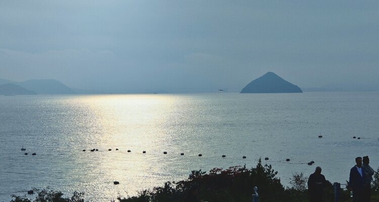 View of the sea we saw from Naoshima