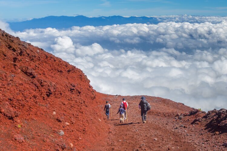 Climbing Mount Fuji