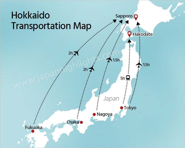 Hokkaido transportation map