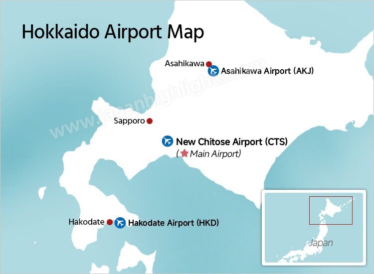 Hokkaido Airport Map