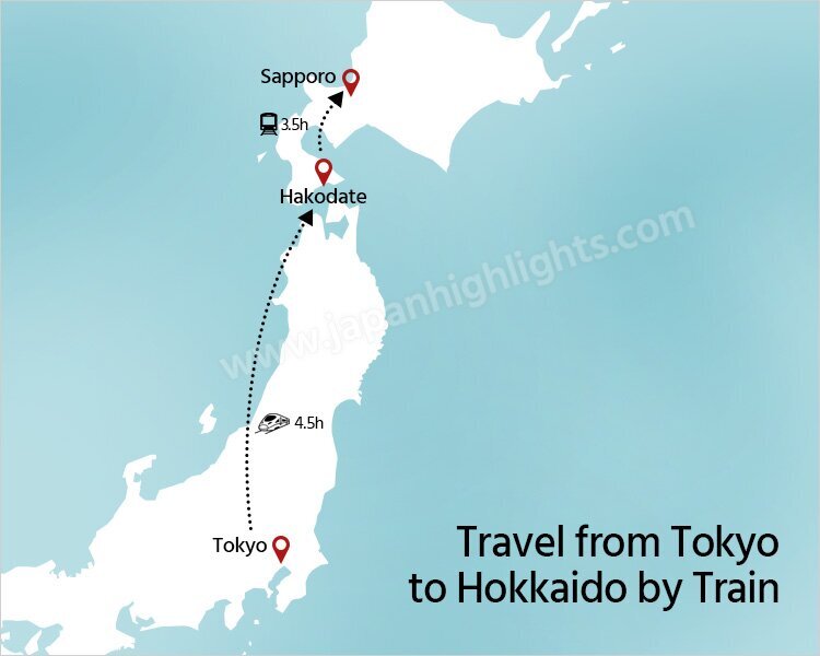 Travel to Hokkaido from Tokyo by Shinkansen