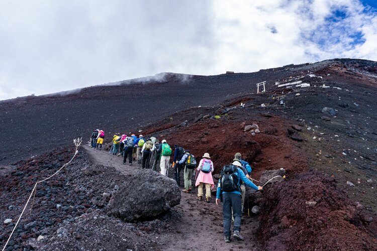 Climbing Mount Fuji