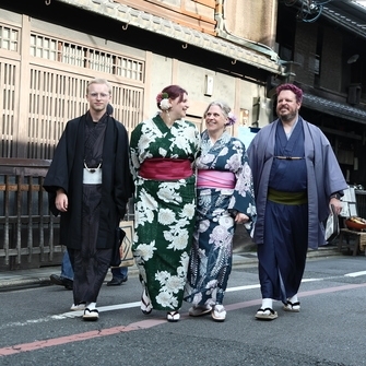 Kimono-wearing