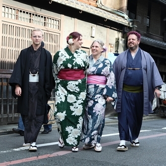 Kimono-wearing