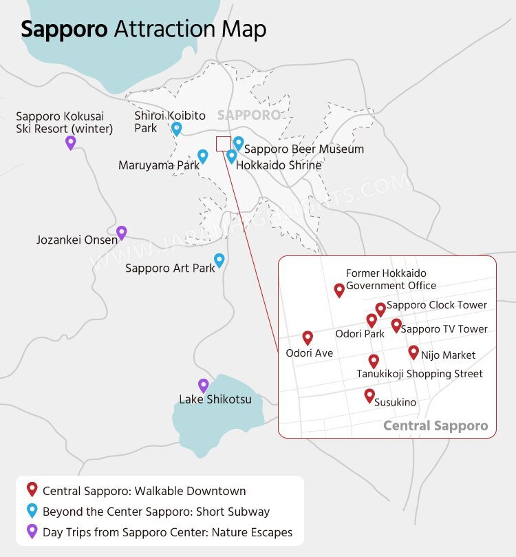 Sapporo-Attraction-Map
