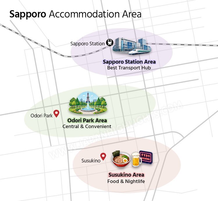 Sapporo-Accommodation-Area